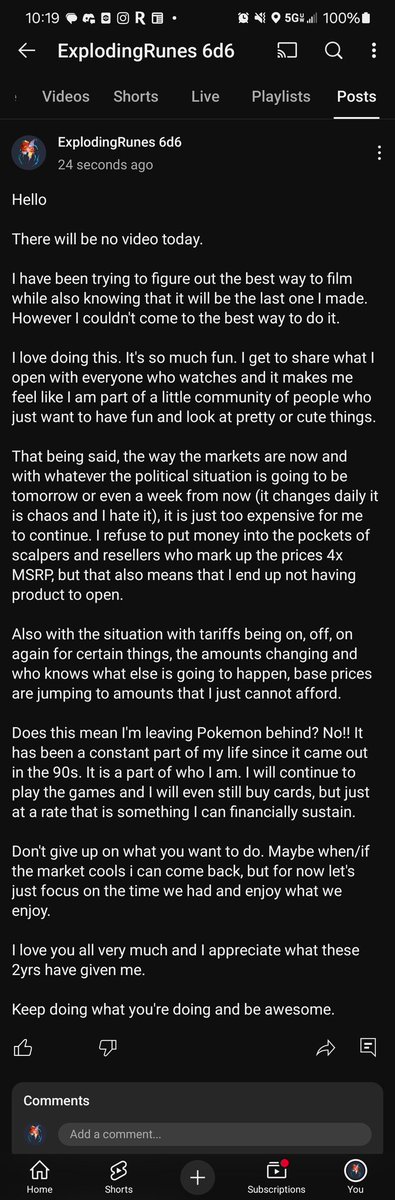 ExplodingRunes's tweet image. Regarding today's post