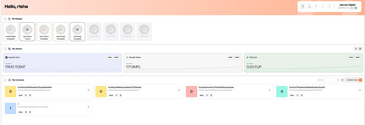 WizzboyEth's tweet image. Exploring the @Incentiv_net Testnet felt like unlocking a new level in Web3 🚀
Super clean dashboard, seamless flow, and real innovation happening here.

#IncentivQuest3 #Web3Builder #TCENT