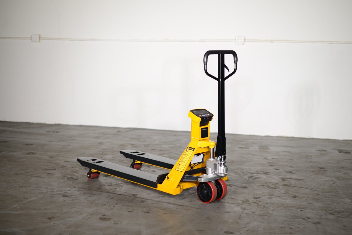 EKKOlifts's tweet photo. The EKKO #A25W series pallet jack with built-in scale and printer is now in stock! Easily move, weigh, and print labels in one smooth operation. Ideal for fast-paced warehouse and shipping environments. Don’t miss out—order now while inventory lasts! https://t.co/WHEJyJAut1 https://t.co/7y657pO4Ma