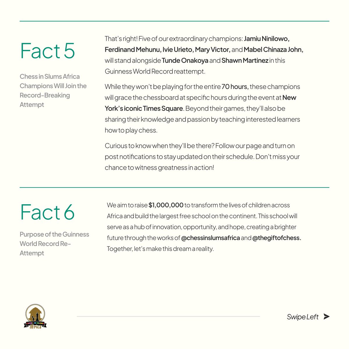 chessinslums's tweet image. 2/3

#70HoursofChessWithTunde #Chessforeducation #ChessMarathonForChange #GWR2025