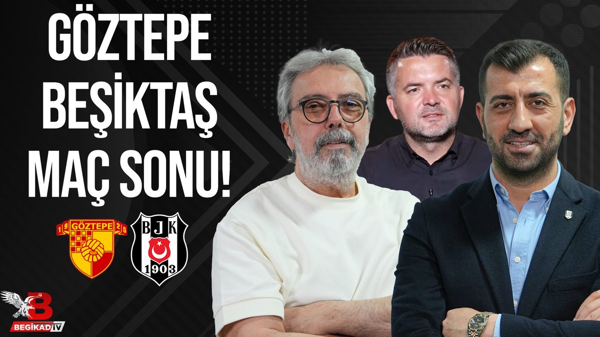 🦅 Göztepe - Beşiktaş maçından sonra canlı yayındayız!

🗣️ Onnik Azinyan, Umut Ak ve eski hakem Cihan Ataş, Göztepe - Beşiktaş maçını değerlendirecek.

📺 ytbe.app/go/gI3ZLbQC

<a href="/OAzinyan/">onnik azinyan</a> x <a href="/umutak1903/">Umut Ak</a> x <a href="/CihanAtas9/">Cihan A.</a>