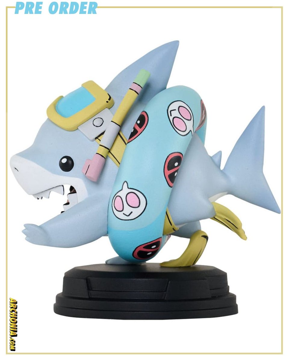 Archonia's tweet photo. He’s tiny. He’s toothy. He’s totally adorable. 🦈💙
Available now for pre-order—don’t miss out on this fan-favorite cuteness overload! 🐾
https://t.co/GNxgaXkVBh
#JeffTheLandshark #MarvelStatue #AnimatedStatue #LandsharkLove #PreOrderNow #MarvelCollectibles #JeffIsLife https://t.co/X1EyCplGfZ