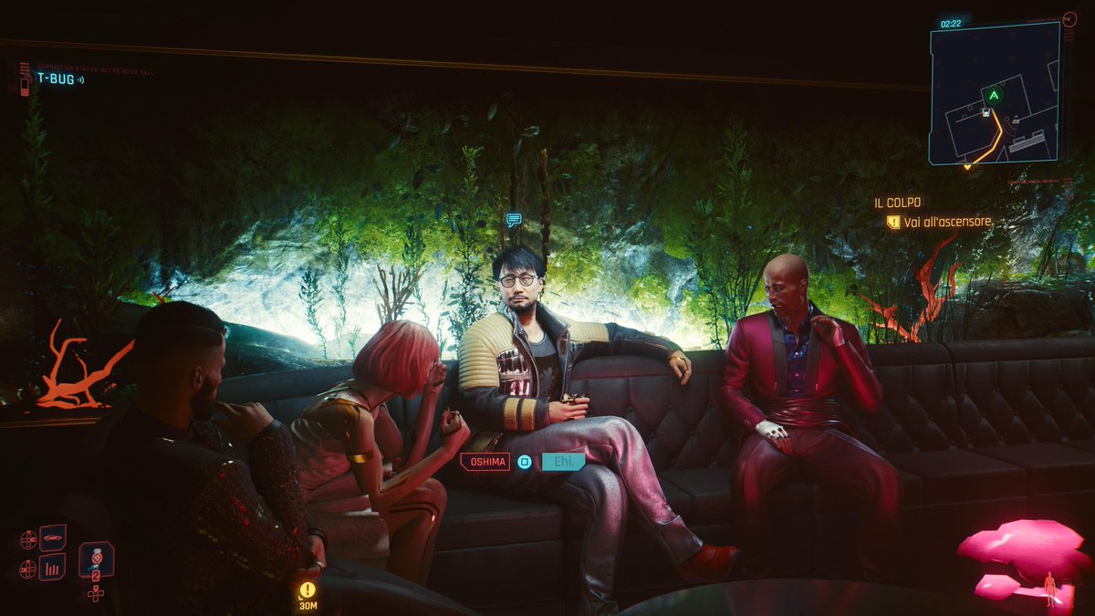 VideoGamesFrame's tweet photo. I honestly didn't know and didn't expect it, but so suddenly playing Cyberpunk 2077, @HIDEO_KOJIMA_EN appears with the alias Oshima. Wonderful!

#Cyberpunk2077 #ps5share #PlayStation #PlayStation5 #Cyberpunk #HideoKojima https://t.co/3ePFaQWDM5