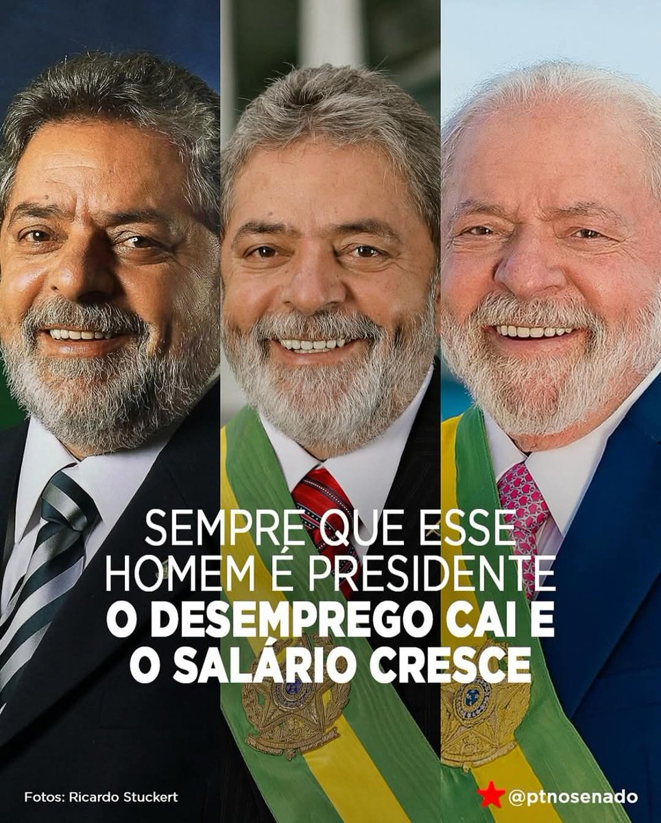 ESTOU COM LULA
Toda vez que Lula vira Presidente o Brasil melhora, cada dia que passa tenho mais orgulho de ter votado nesse cara.
LULA IMBATÍVEL