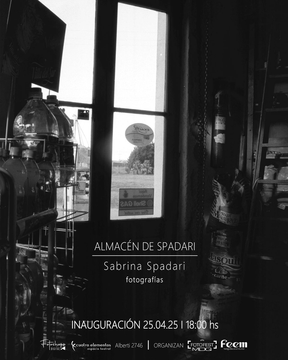 Fotógrafas en el Mundo (Feem) en colaboración con FotofestMDQ, tienen el honor de presentar la muestra fotográfica “Almacén de Spadari”, un proyecto documental y personal de la fotógrafa Sabrina Spadari.