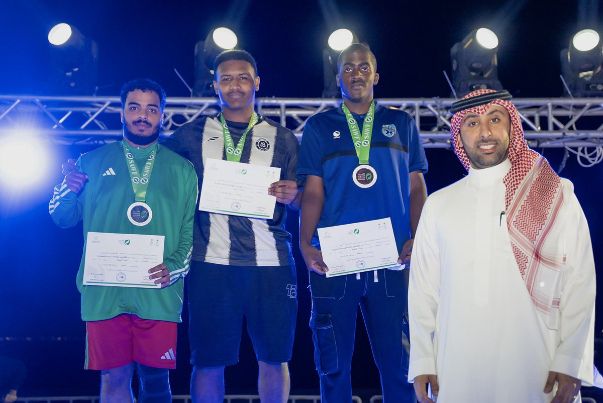 KSA_Wrestling's tweet photo. تتـــــويــــج 🤩

توّج رئيس مجلس إدارة الاتحاد الأستاذ/ فهد بن عبدالله الفرّاج 

الفائزين في بطولة المملكة للمصارعة الشاطئية🏆

 لفئة الشباب تحت 20 سنة 🤼‍♂️

ألــف مـبــرووك يـا أبـطــال 💚👏🏻 https://t.co/jSWpAakwQE