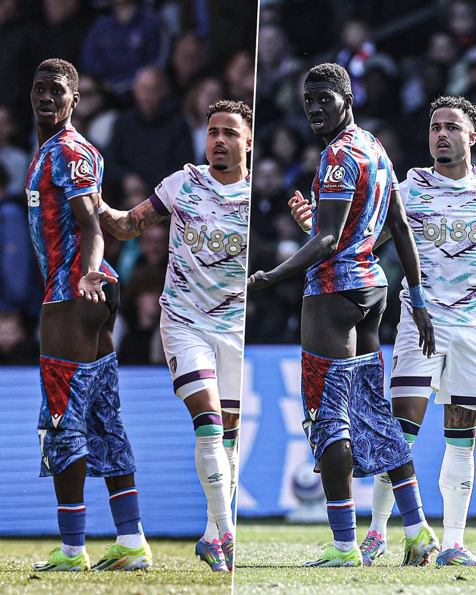 ESPNUK's tweet photo. Not entirely sure how Ismaïla Sarr ended up in this situation… 😅 https://t.co/oSuHGd4S6Y