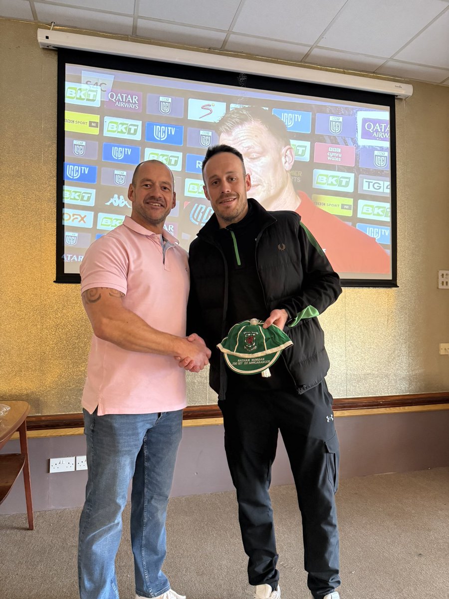 damojenkins's tweet photo. Not often you get such a talisman and general great bloke!! 229 games so far for @RTBRFC and a few more in the tank!! #Frank #1MoreYear 💚 https://t.co/fAFjzEdWX7