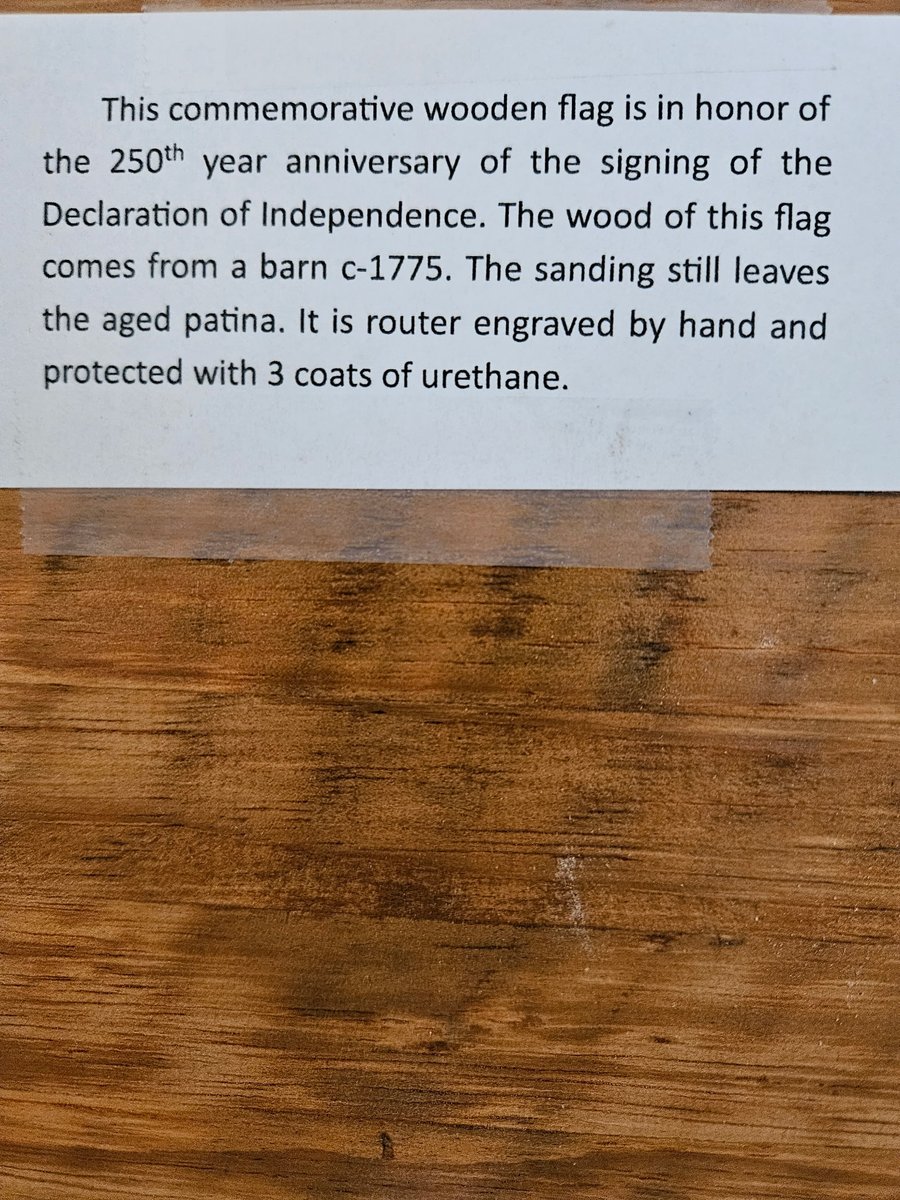 Hi friends!
Wanted to share❤️🤍💙
My 86 yr old veteran dad made this for the 250 year celebration. It's made out of barnwood c.1775 from my old farm in Wilton NH. They measure 23.5 x 13 in. We had enough wood that he can make 5. They are $150 a piece plus shipping and handling. I