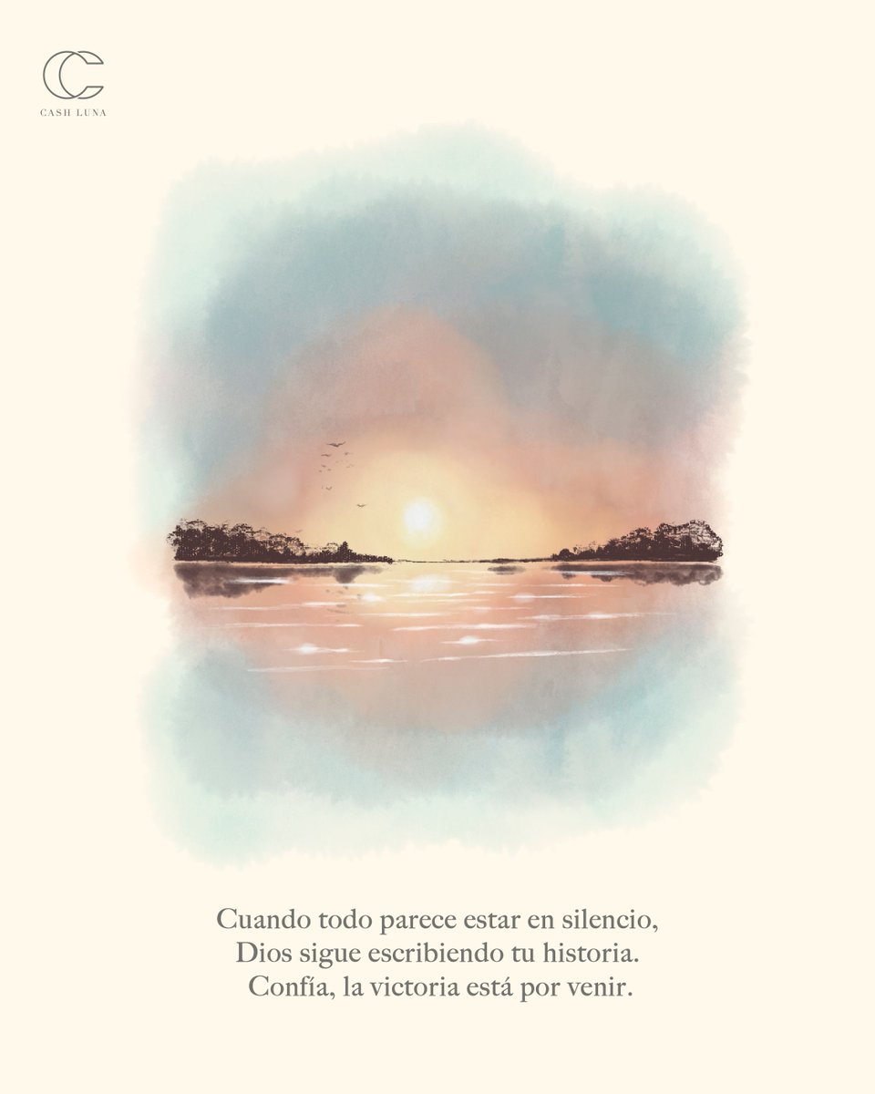 PastorCashLuna's tweet photo. Aunque no escuches nada, no pierdas la fe; Dios sigue obrando en lo invisible y Su victoria llega a su tiempo. 🙌🏻 https://t.co/E9AflVMSU0
