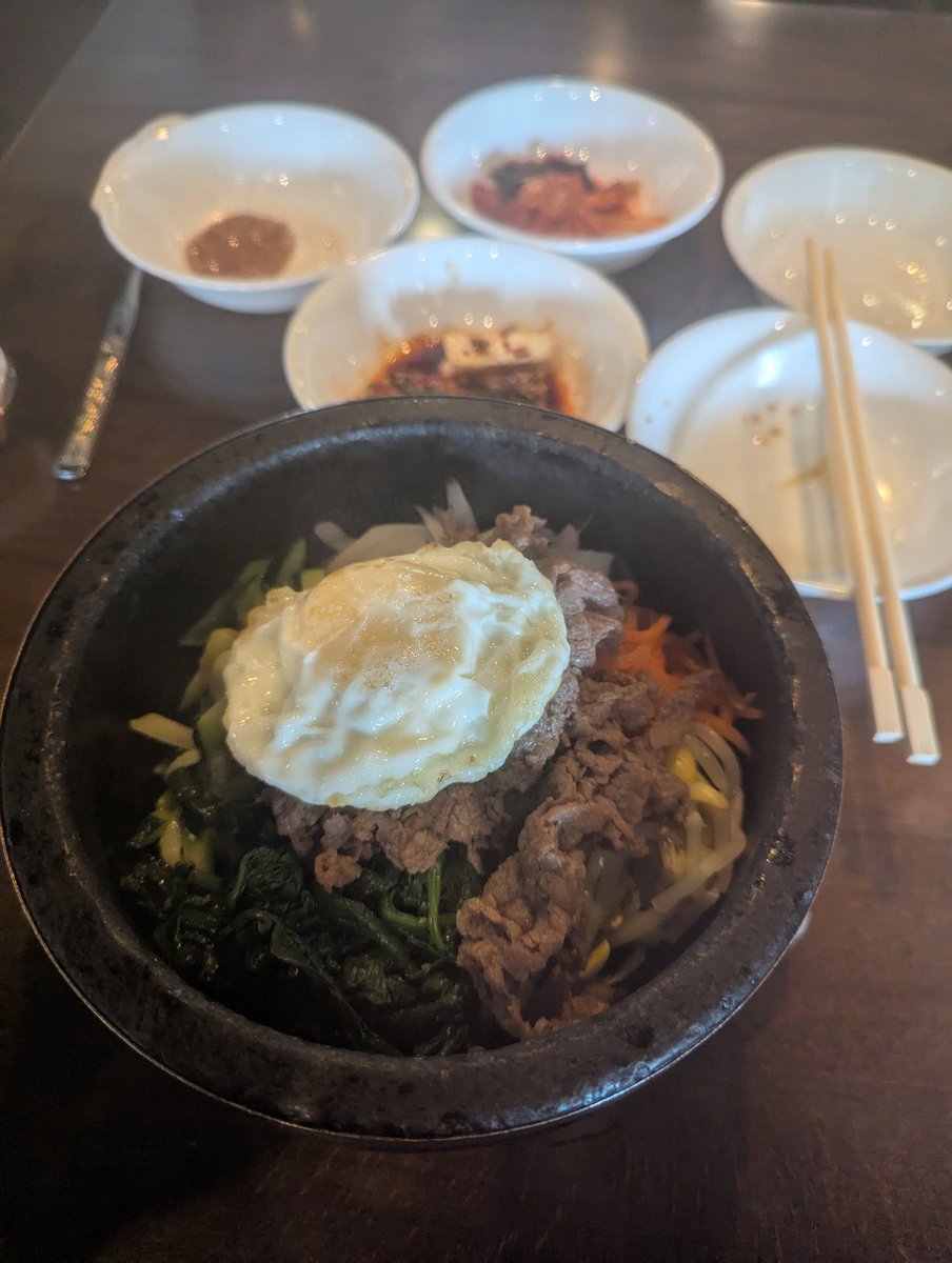 Anyways it's sensible to walk 9 miles to a Korean restaurant for lunch, right?