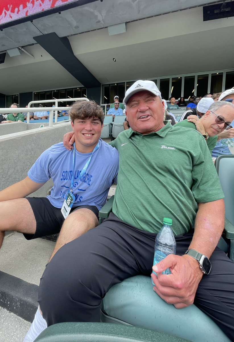 Beau Georges (@beau_georgeol) on Twitter photo Had a great time a Tulane’s spring game! Thank you <a href="/Colton_Leggett/">Colton Leggett</a> <a href="/EvanMckissack/">Evan Mckissack</a> <a href="/CoachSchexTU/">Kyle Schexnayder</a> for the hospitality. And I met South Lafourche legend <a href="/Coach_EdOrgeron/">Coach Ed Orgeron</a> #co2027 #ROLLWAVE #OLINE Had a great time a Tulane’s spring game! Thank you <a href="/Colton_Leggett/">Colton Leggett</a> <a href="/EvanMckissack/">Evan Mckissack</a> <a href="/CoachSchexTU/">Kyle Schexnayder</a> for the hospitality. And I met South Lafourche legend <a href="/Coach_EdOrgeron/">Coach Ed Orgeron</a> #co2027 #ROLLWAVE #OLINE