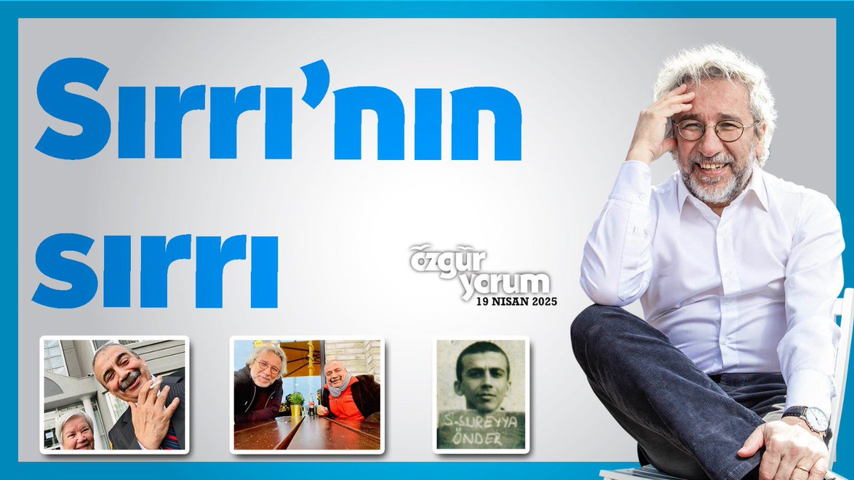 Geçen Mayıs’ın ikinci pazarı… Anneler Günü.. Annem memlekette yalnız, ben Berlin’de öksüzüm…
Aradım. Neşeyle açtı. “Bil bakalım burada kim var” dedi. 
Çevirdi telefonun ekranını: #SırrıSüreyya…
youtu.be/XBTz4xvT9mc