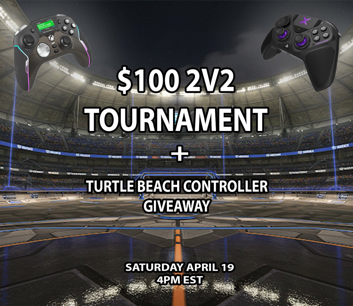Ghost Valar (@valarrl) on Twitter photo LIVE!
✅ Crate Opening
✅ Free 1v1s
✅ Rev Pro Wheel Giveaway
✅ $100 Open 2s Tourney
✅ <a href="/TurtleBeach/">Turtle Beach</a> Controller Giveaway
Come hang out!!
#RocketLeague #GIVEAWAY LIVE!
✅ Crate Opening
✅ Free 1v1s
✅ Rev Pro Wheel Giveaway
✅ $100 Open 2s Tourney
✅ <a href="/TurtleBeach/">Turtle Beach</a> Controller Giveaway
Come hang out!!
#RocketLeague #GIVEAWAY