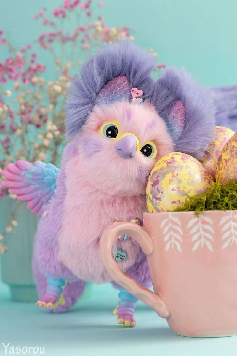 yasorou's tweet photo. He's so interested, he listens, he warms ✨️ It's time to explain that the eggs are not magical, just fancy colored c':
#artdoll #Easter https://t.co/8gtChGPS34