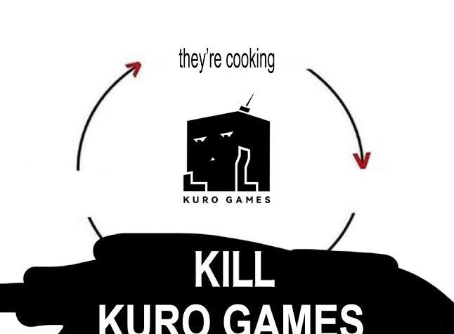 greasyfry's tweet photo. The vicious cylce of the wuwa community https://t.co/kYWiGaahl3