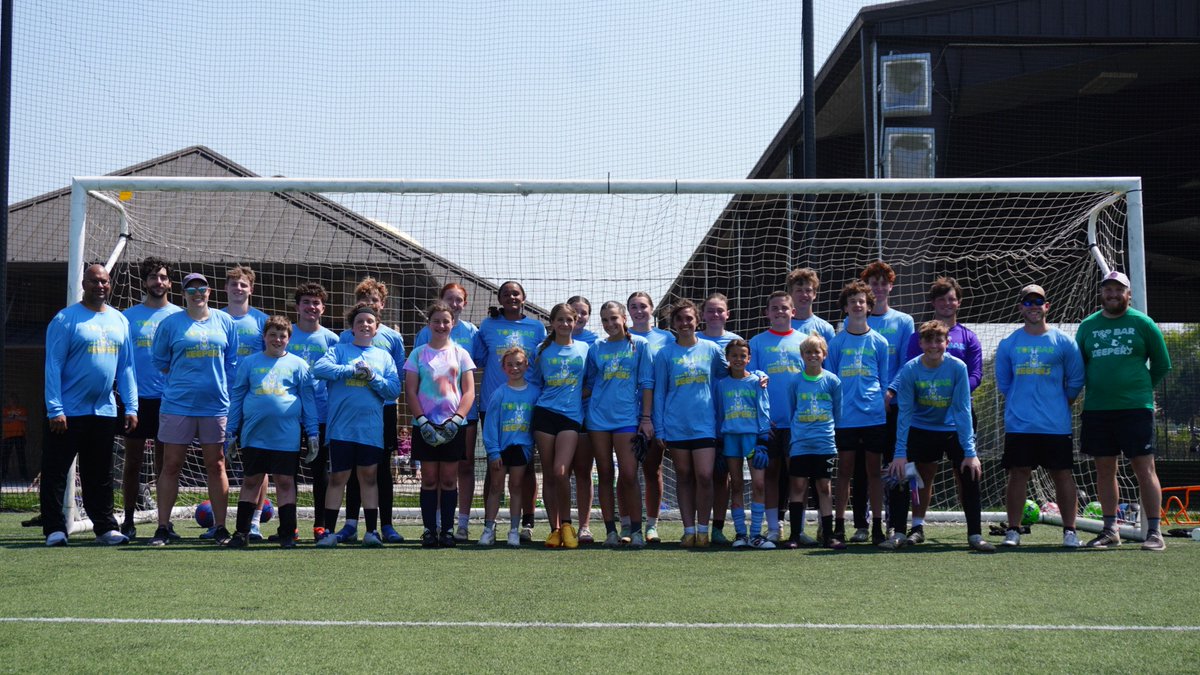 TopBarKeepers's tweet photo. Great day of training at our Easter camp! Thanks to Apex Apparel for the great shirt design! Happy Easter everyone! https://t.co/B0lGoYrYLA