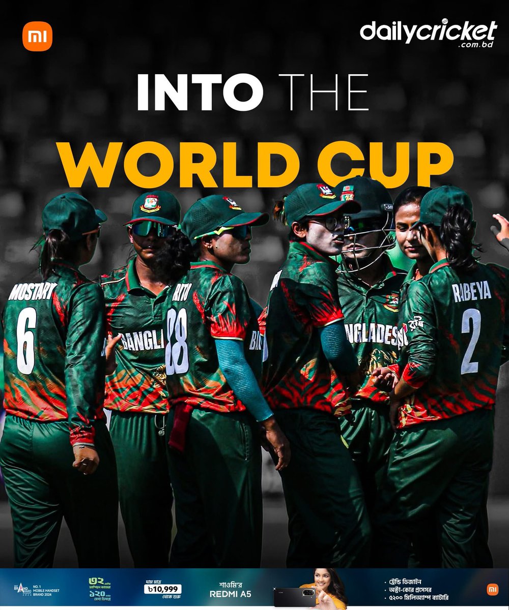 rabiul81's tweet photo. Congrats to @BCBtigers Women’s cricket team for qualifying for the World Cup. 

Their performance wasn’t convincing enough but we’ll take it for now. 

Tough luck for @windiescricket Women. They played amazing today but couldn’t get across the line by the barest of margins. https://t.co/CU9Byad2uE