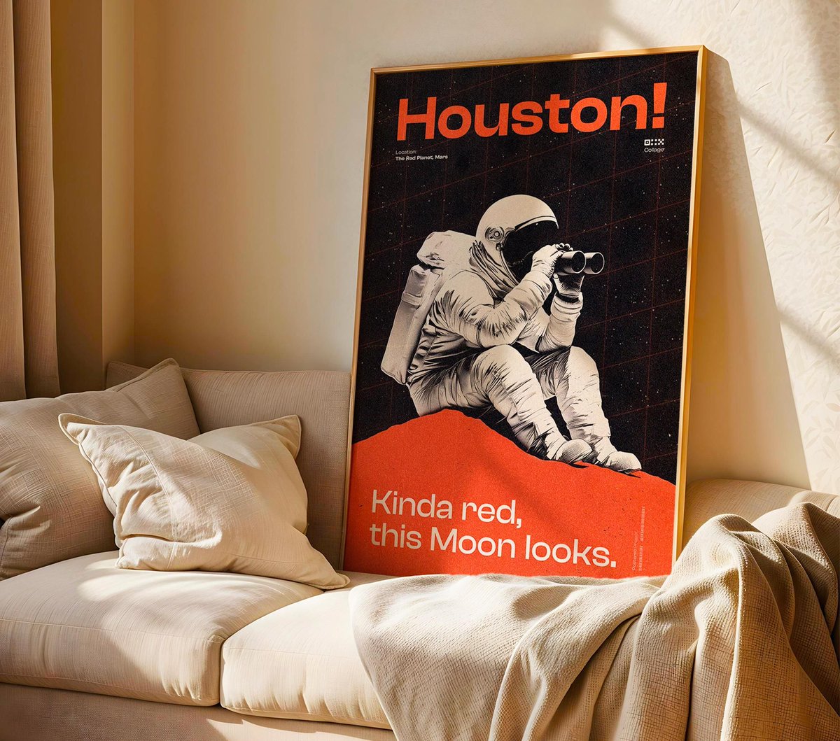 postereoo's tweet photo. 🚀 Ready for a cosmic adventure? Check out our hilarious space poster featuring an astronaut on Mars! 🌌

https://t.co/7yAj1CIHzx

#houston #mars #poster #astronaut #wall #art #sci #fi #digital #print #funny #space #red planet #lover #gift #artwork #collage #bold #galaxy #moon https://t.co/DkQOyr3JGm