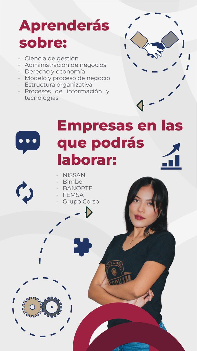¿Te ves liderando empresas y generando impacto? Estudia Ingeniería en #GestiónEmpresarial en el #TecNMChampotón y transforma organizaciones con innovación y visión social.
Trabaja en NISSAN, BANORTE, FEMSA… ¡o emprende!
WhatsApp: 982 265 5083
#JaguaresDeLaBahía