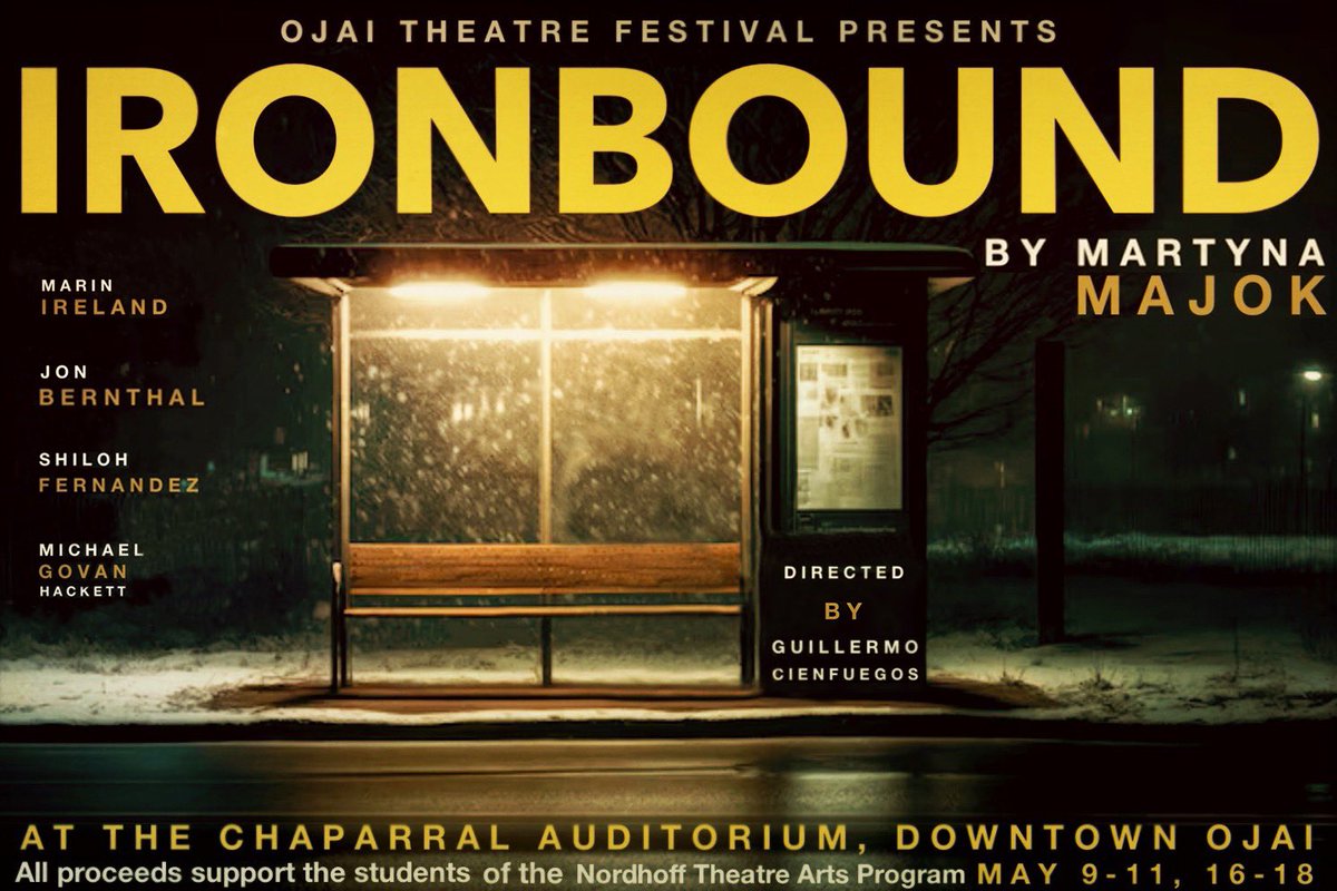 shilohfernandez's tweet photo. Ojai. May 9, 10, 11 and 16, 17, 18th.                     

So excited to get to do this play again. New beautiful place with some new beautiful people.                                      
#ojaitheatrefest #martynamajok #marinireland #jonbernthal  #joshuabitton #nordhoffdrama https://t.co/QuRLcz1CSF