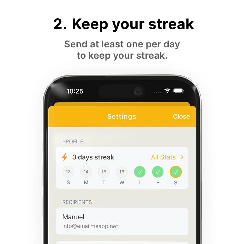 Email Me App tweet media