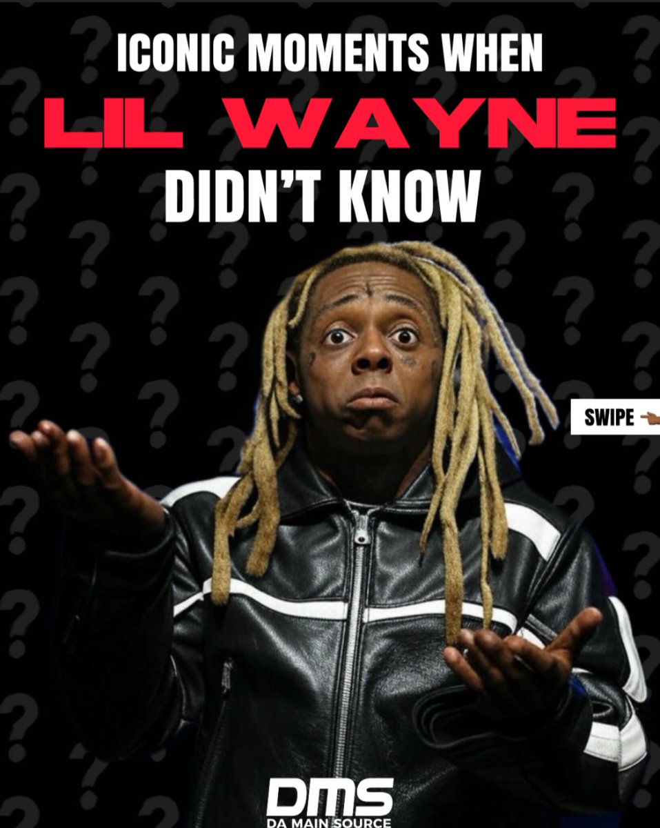 DaMainSource's tweet image. Lil Wayne didn’t know… and each one is crazier than the last 🤣🤣