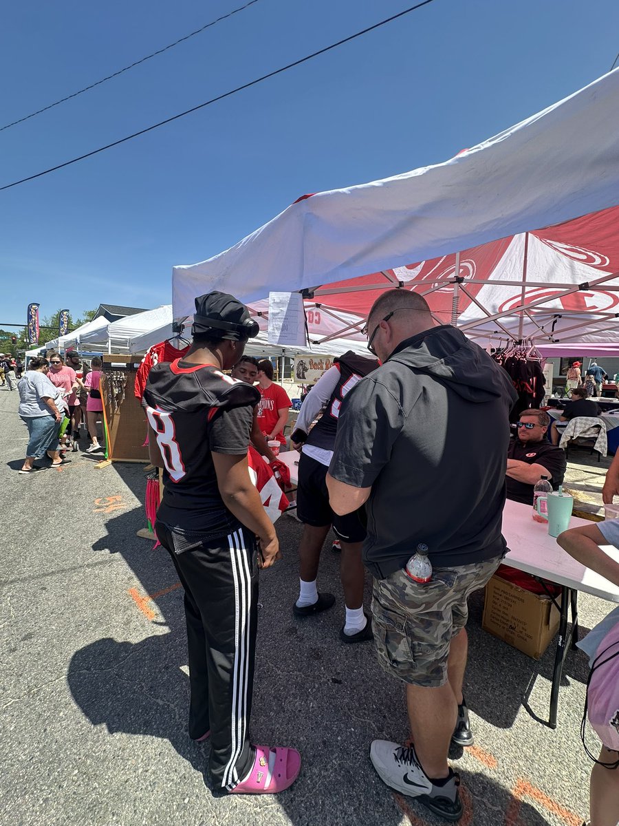 We came out to Pond Town 2025 in Rhine, Ga. Great event and an even better community. The boys were able to get out there selling tickets for our annual football auction.