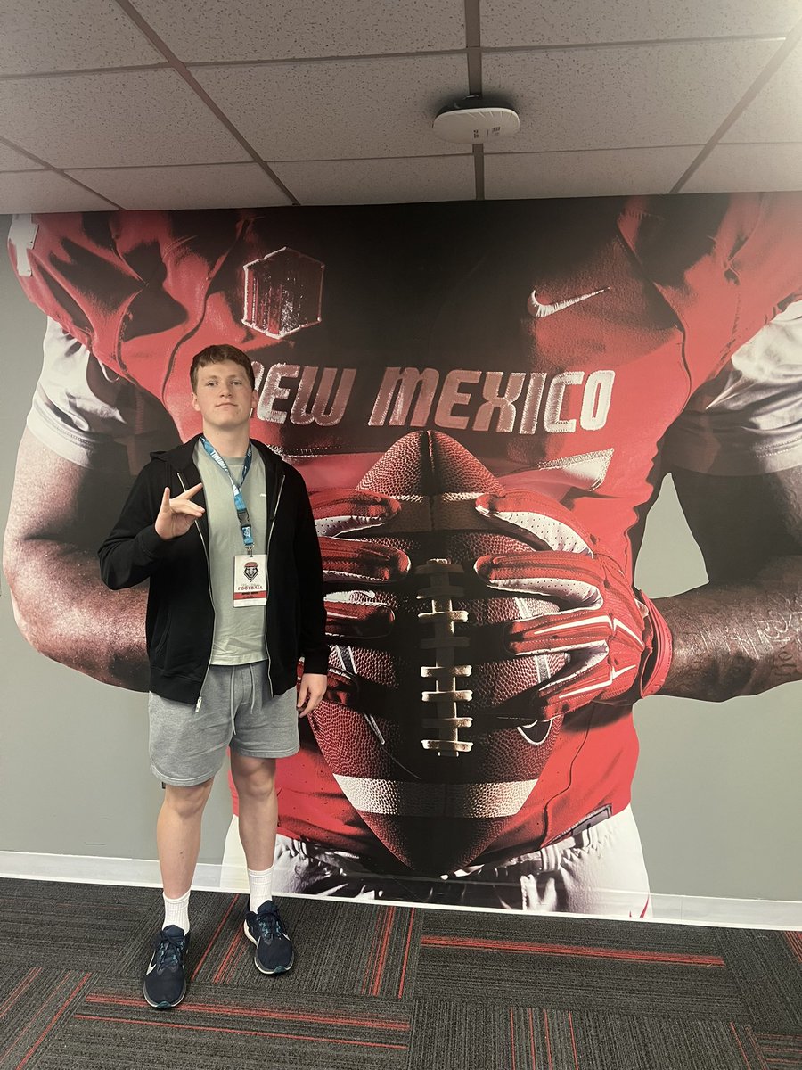 HaydenDavi54's tweet image. Had a great time at the New Mexico Junior Day! Thank you to all the coaches and staff for the great experience!