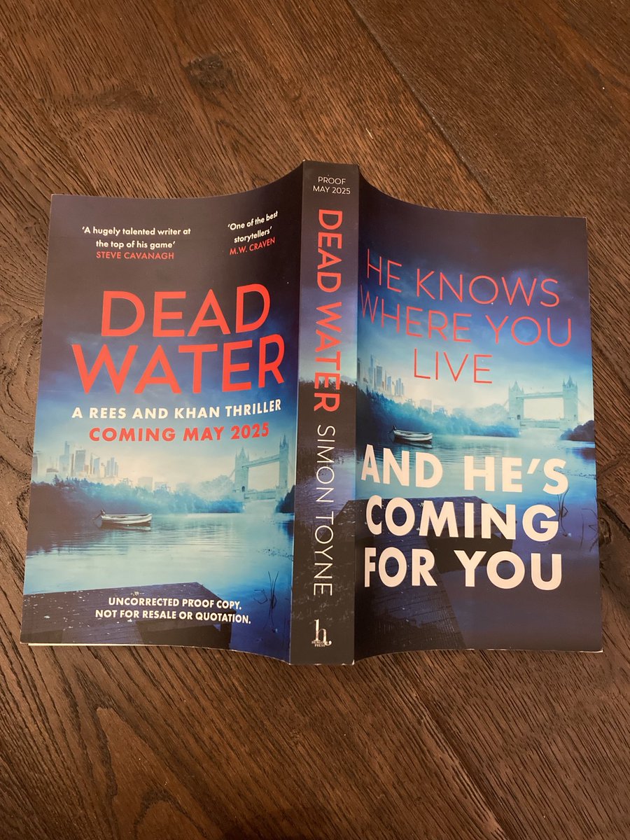 fionamsharp's tweet photo. Book post. Thank you @HarperInsider @Hemlock_Press #SimonToyne #DeadWater https://t.co/vHRxn1SLqV