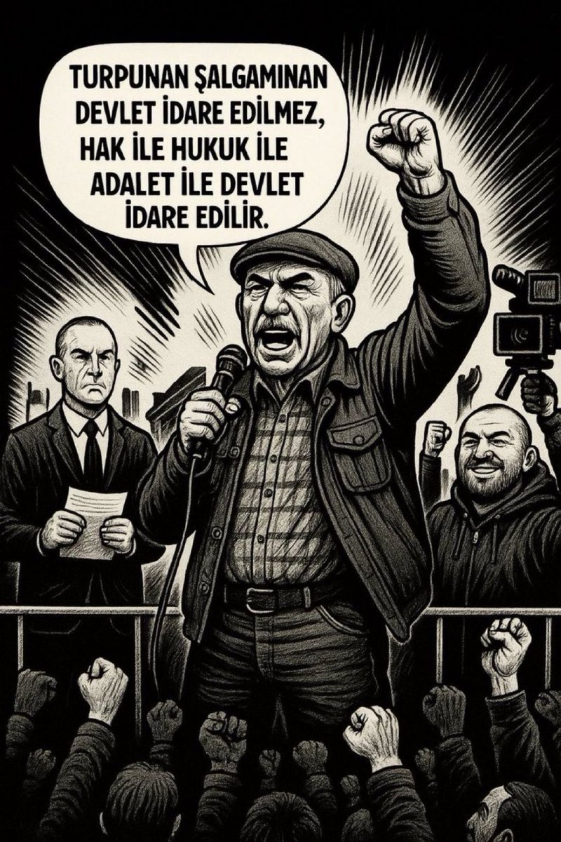 friedrichxq_s's tweet photo. Aktrol kudurtan efsane slogan.
" turbunan şalgamınan memleket yönetilmez”
İnadına paylaşalım..
#GameOverAKP https://t.co/GsUKRePPMY