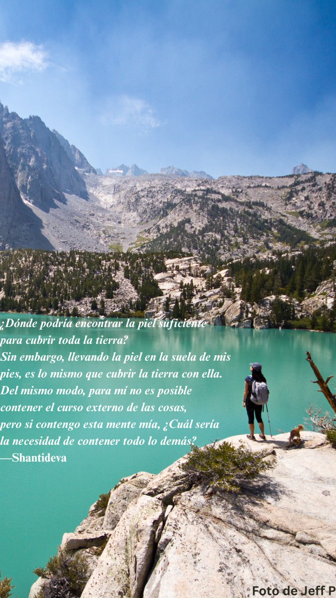 Frase de Shantideva sobre el mejor camino para sobrellevar la adversidad: