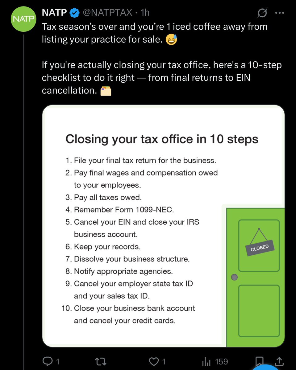 We need motivated, high-quality tax professionals who know the value they provide.

We need successful, profitable firms that don’t rely on overworking staff and undercharging clients.

We need real succession planning for owners.

We do NOT need whatever this message is.