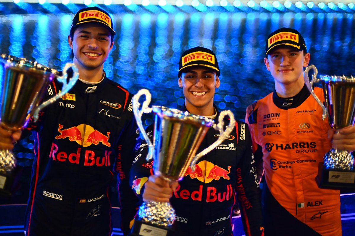 Formula2's tweet photo. The top trio ✨
#F2 #SaudiArabianGP https://t.co/ZAChqX6Rqx
