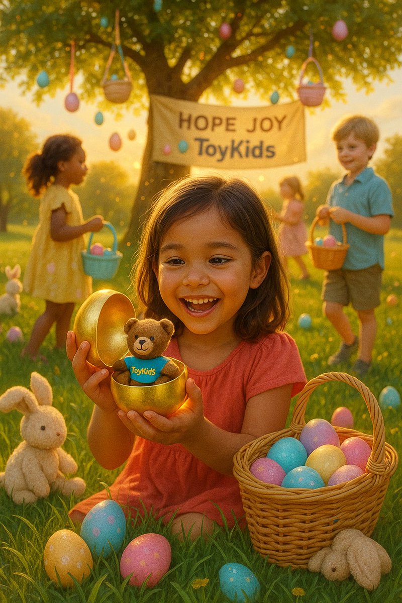 toy_kids2025's tweet photo. 🐰💖 This Easter, go beyond eggs — help spread hope and joy.
Support a project building a better future for children around the world. $TKIDS is here for the kids!
🧸🌍✨ #EasterWithPurpose #CryptoForGood #ToyKids https://t.co/V2GIeKUuSB