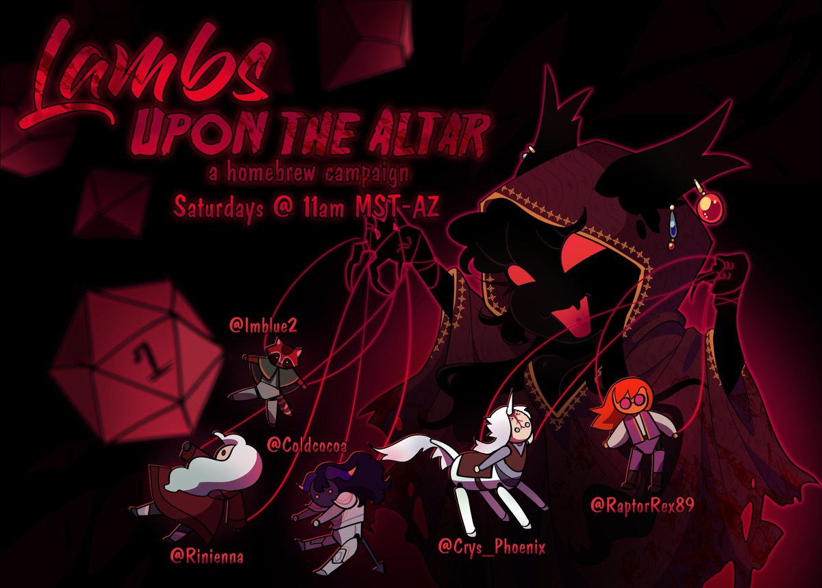 yawntyy's tweet photo. 👁️STREAM STARTING👁️

LUtA Session 7!!

The party wakes to a rainy morning in Snakegrass, anticipating a day of meetings and butchery dates.

https://t.co/dYP89eD6jb

#DND #DNDstream #dungeonsanddragons https://t.co/VPbqXzm36f