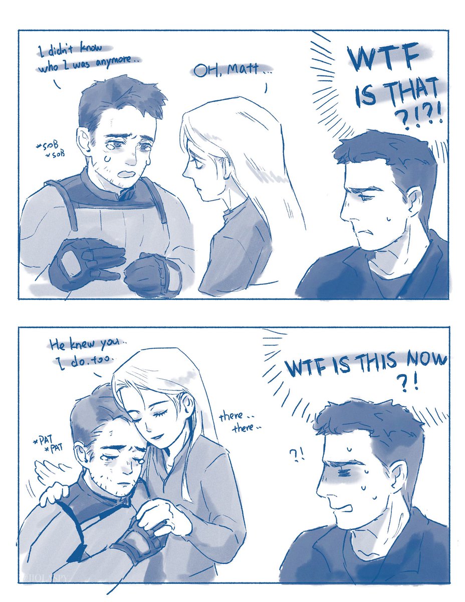 jiolaspy's tweet image. #Daredevil   🥹🥹

世界上最吃mtm可怜小狗这一套的大概就是fog和karen了、、、
虽然frank后面莫名其妙自己单飞但造谣一下给他一点小小震撼。。。