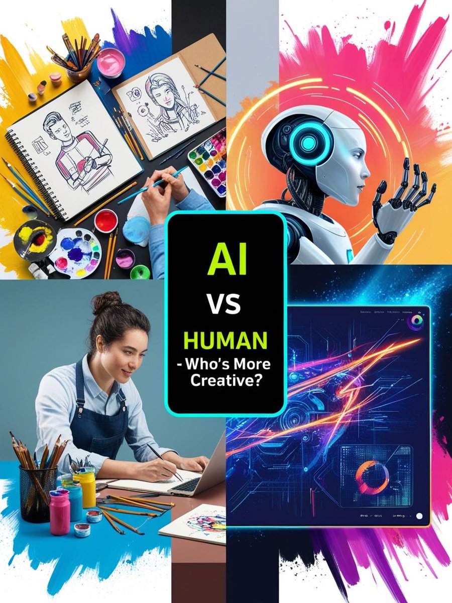mrsayedexpo's tweet photo. Who’s more creative — AI or Humans? 🤖 vs 🧠
Watch today’s reel to find out! 🎥✨
Don’t forget to vote in the comments! ⬇️

#AIvsHuman #EveningBuzz #InstaPoll #DigitalExpertSahed #CreativeTech https://t.co/eCTRGcFyDw