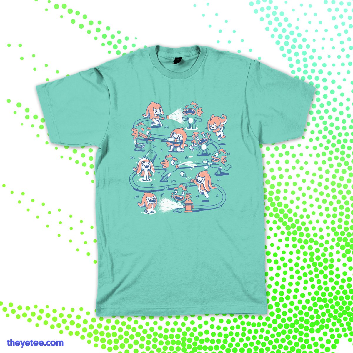 「Survival of the wettest! It's soak or be」|The Yetee 🌈のイラスト