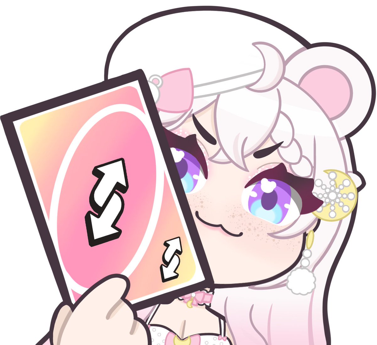 me if chat calls me cute and i pull the uno reverse card on them :3