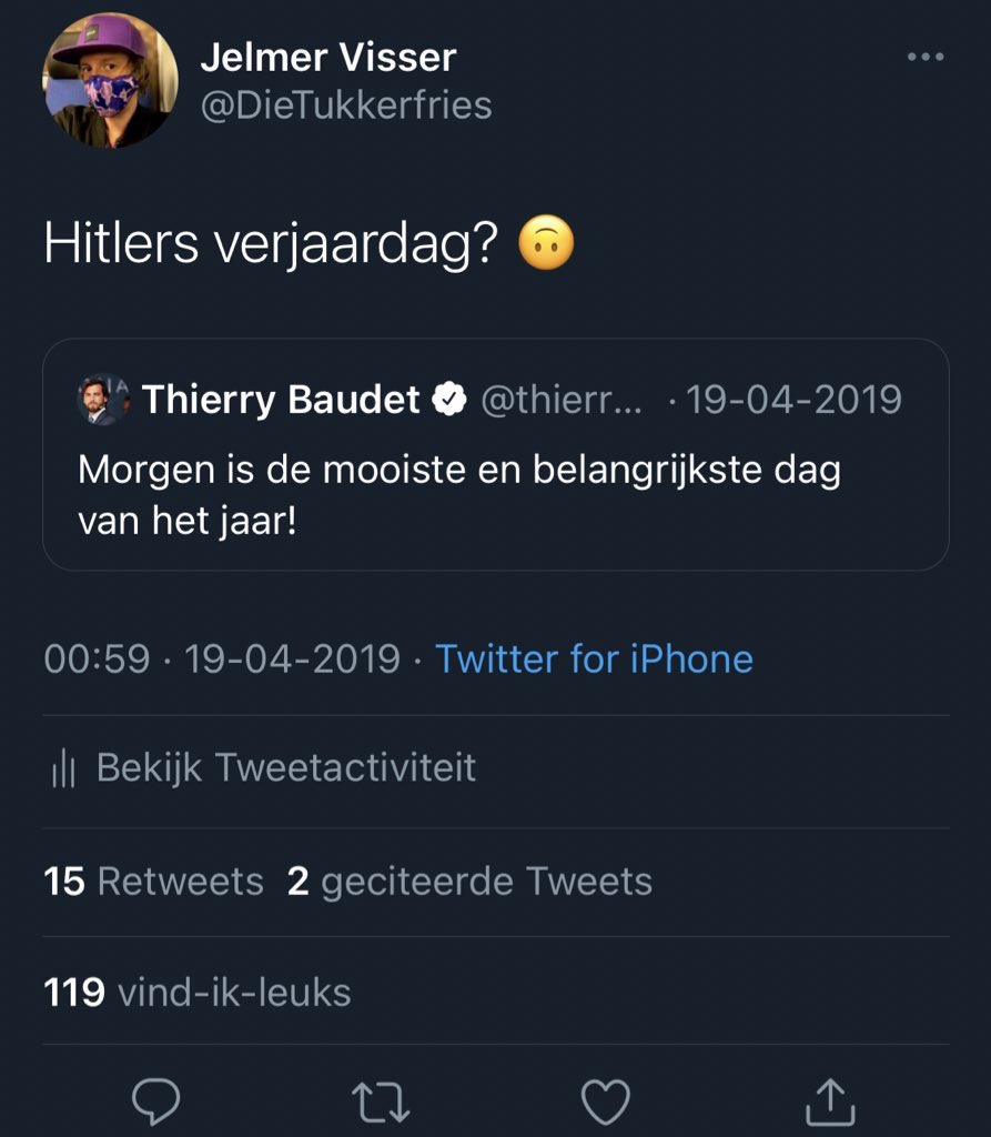 5 jaar geleden maakte ik dit grapje.