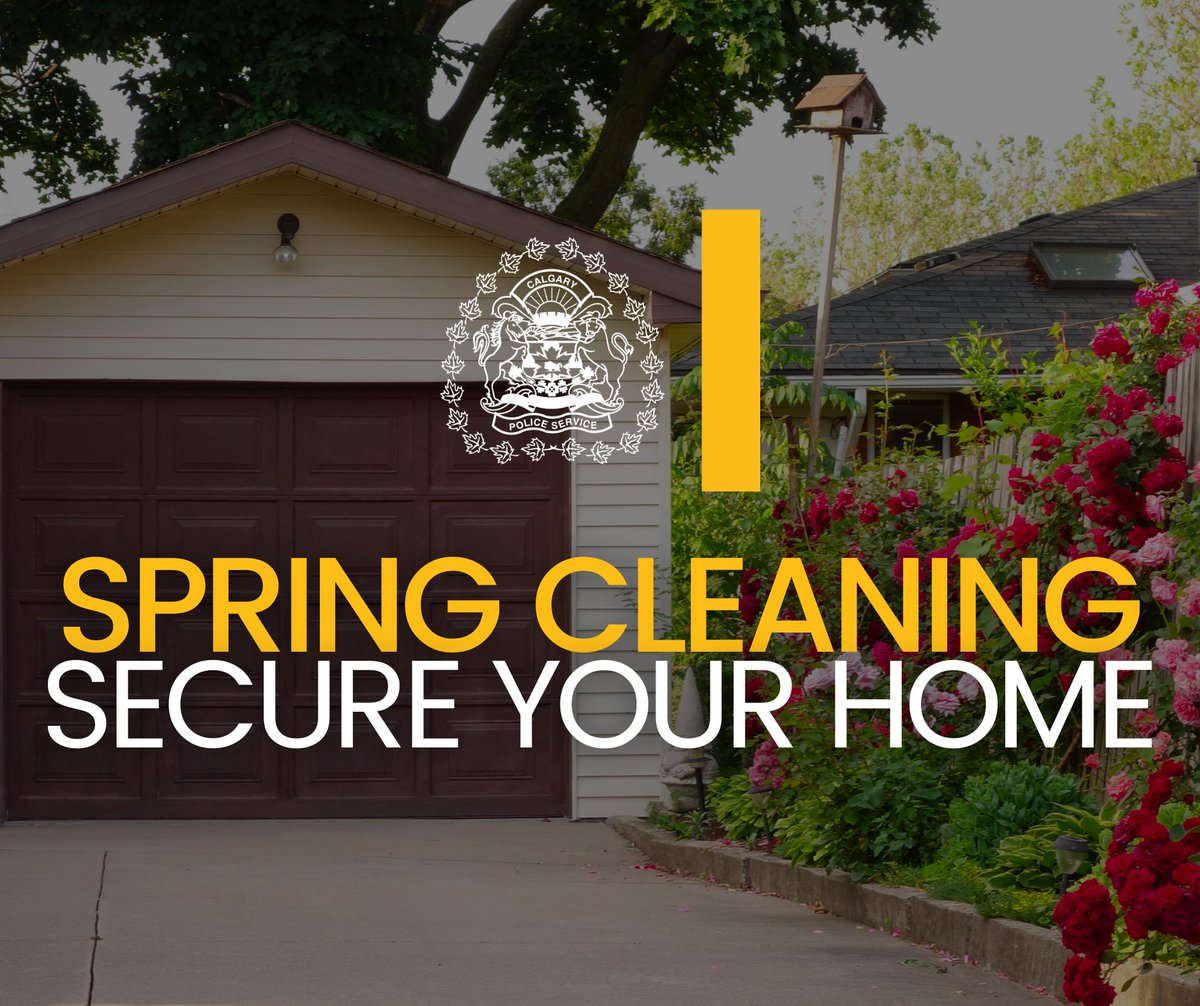 CalgaryPolice's tweet photo. 🌻 As the weather warms up, it’s time to refresh our homes & ensure they are secure. Create a safe & clean environment for you & your loved ones with these safety tips!
#CPSSafetyTips https://t.co/46TiuWz946