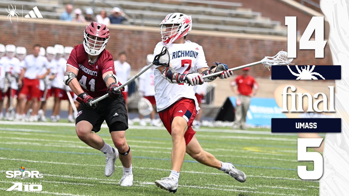 Richmond Lacrosse (@spidermlax) on Twitter photo ๐๐ฉ๐๐ฎ๐๐ฃ๐ ๐๐ค๐ฉโผ๏ธ
Spiders take down No. 18/19 UMass to secure a share of the <a href="/atlantic10/">Atlantic 10 Conference</a> regular season title and have secured the No. 1 seed in the conference tournament!
#OneRichmond ๐๐ฉ๐๐ฎ๐๐ฃ๐ ๐๐ค๐ฉโผ๏ธ
Spiders take down No. 18/19 UMass to secure a share of the <a href="/atlantic10/">Atlantic 10 Conference</a> regular season title and have secured the No. 1 seed in the conference tournament!
#OneRichmond