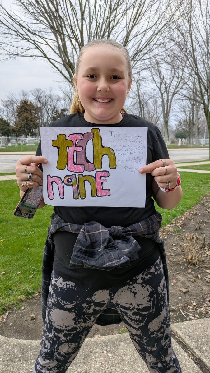 AwsumRaK's tweet photo. @TechN9ne Last night in Milwaukee, my daughter made this to pass on to you. She wants to know if it made it safely into your hands AND she lost her shit when you sang your "Ronald" verse!! https://t.co/rND7yd2N3x