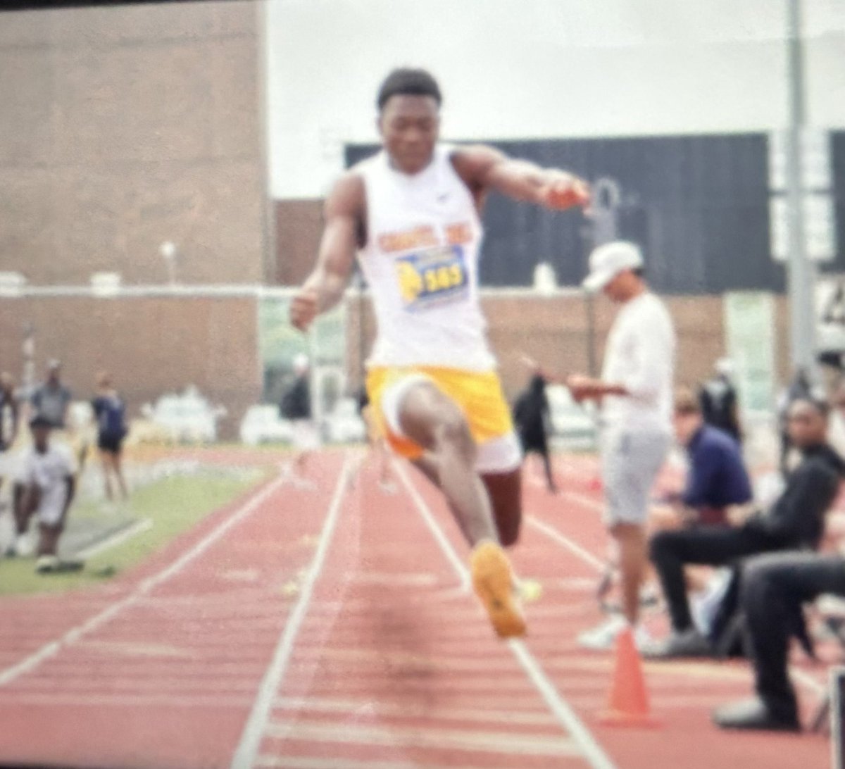 2025 UIL 4A Region II Track &amp; Field Championships 🏃‍♂️🔥📍Commerce, TX

Ke’rion Green Triple Jump 🦗 45’4 finishing 5th Place and Jumping a Personal Best