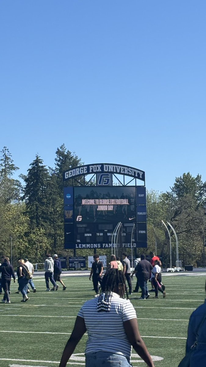 Isaac_The_Bean's tweet photo. Thank you @SpencerCrace and @GFUFootball for hosting me at the GFU junior day, had a great time!

@Coach_BMeyer @CoachQuinnSmith @JordanJ_ @BrandonHuffman @BowmenFootball https://t.co/DPoUaXn7la