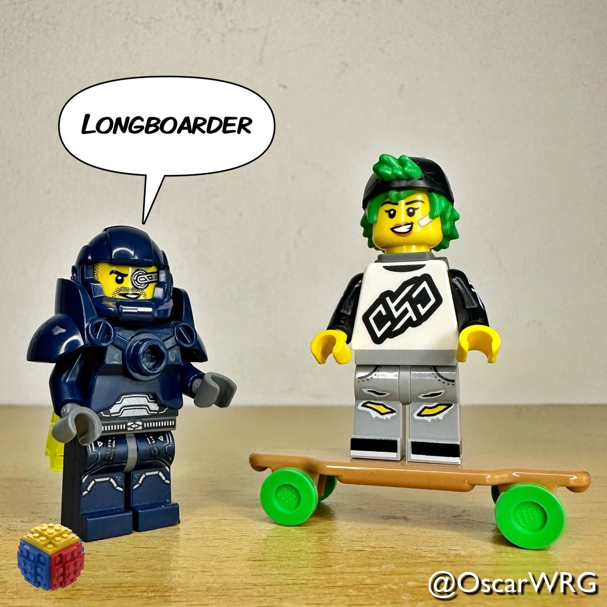 OscarWRG's tweet photo. #LEGO_Galaxy_Patrol #LEGO #longboard #cmf #series27 #Longboarder @LEGO_Group @DoSAinterntl https://t.co/FxiON8ijKp