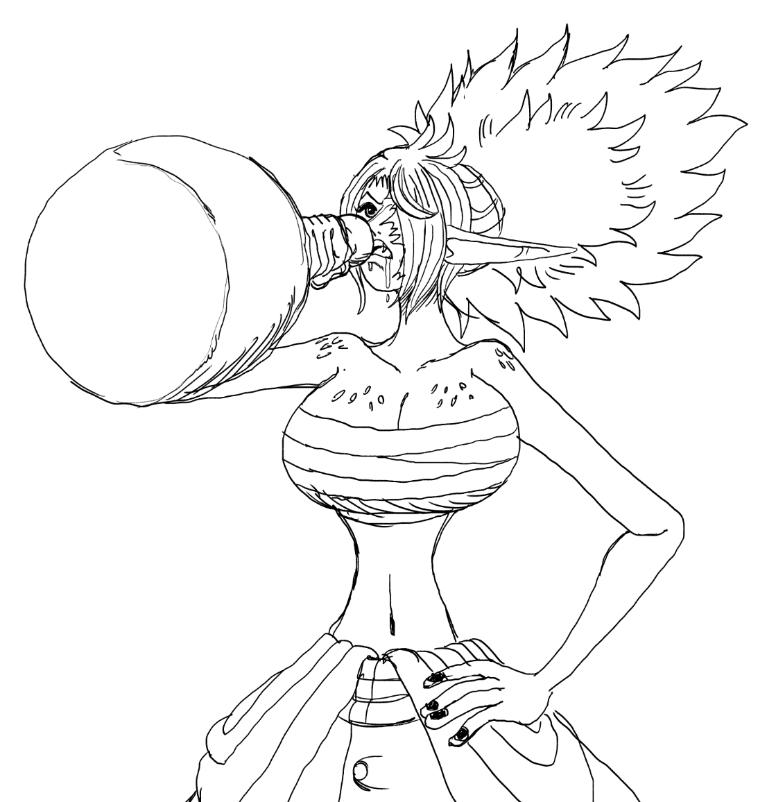 I missed drawing my OC's. 