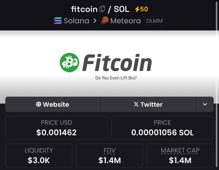 teesol_'s tweet photo. “Our Alpha team locked onto $Fitcoin at just a $578K market cap, shared the call with precision, and delivered a clean 2.42x return. No hype just solid analysis and execution.”

CA:
9kvTPjemayUL7XKPyjhqavbcLtY5VP2ha1G5vPuppump

#Solana 
#Cryptocurency 
#Elonmusk 
#제로베이스원 https://t.co/aoQ5ZyAjex