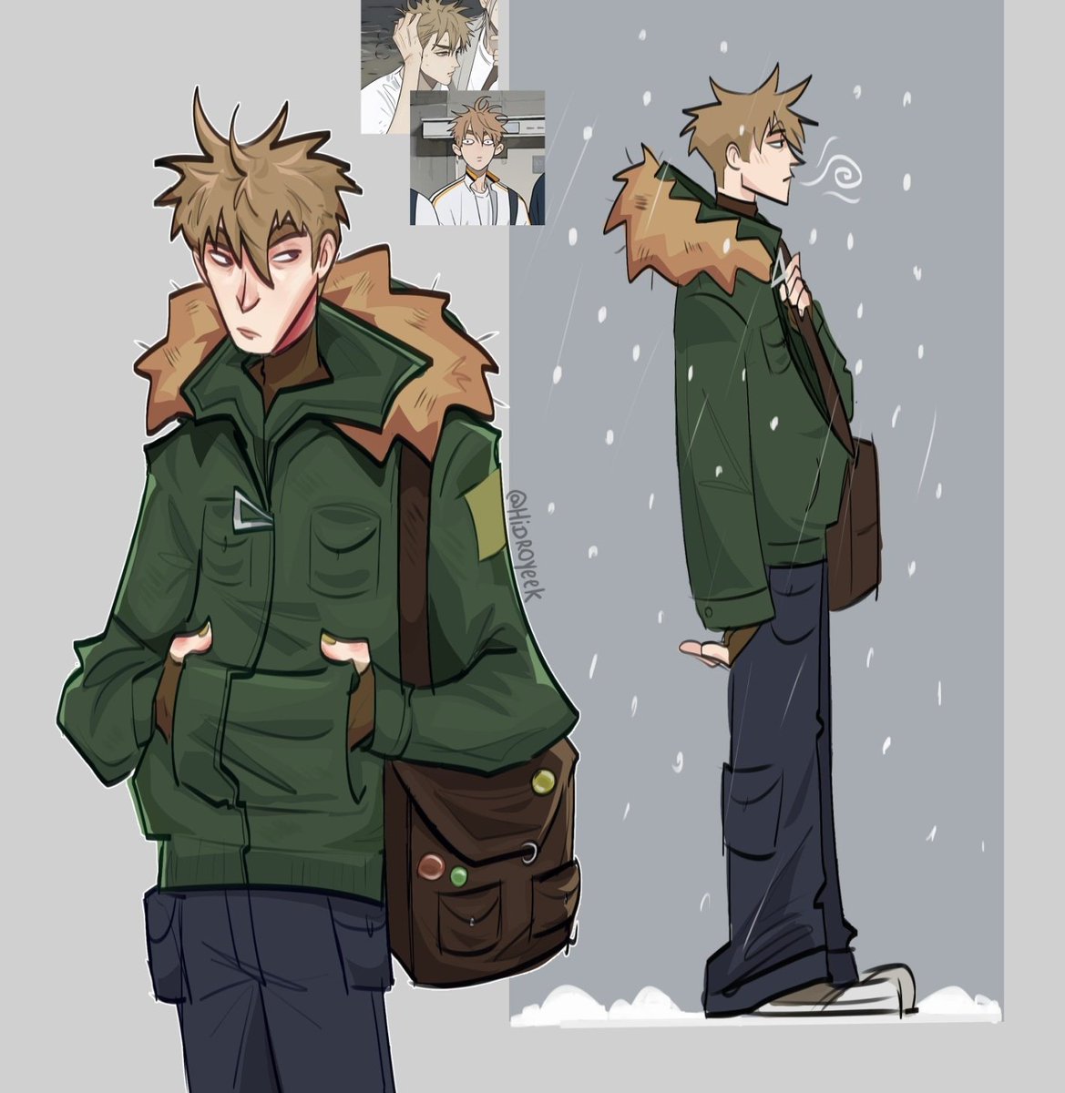 zheng xi in a different outfit ☃️
#19days